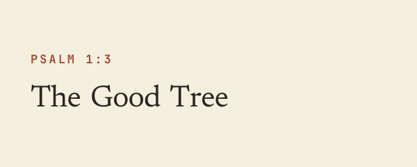 The Good Tree