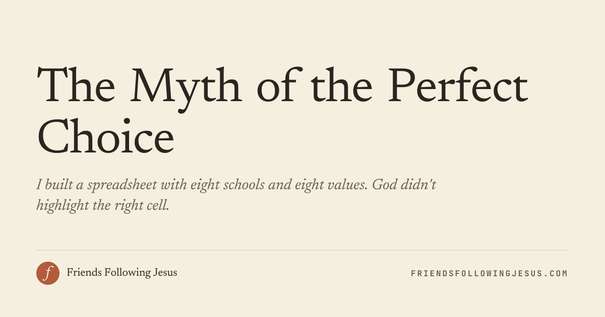 The Myth of the Perfect Choice | Romans 12:1-2